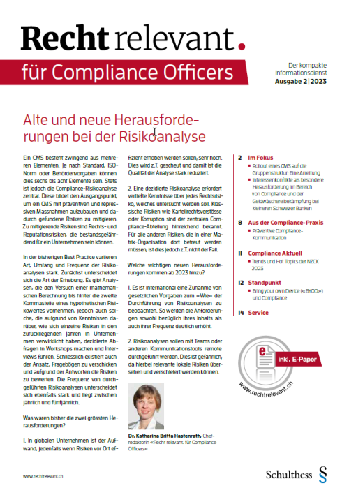 Recht relevant für Compliance Officers 2|2023