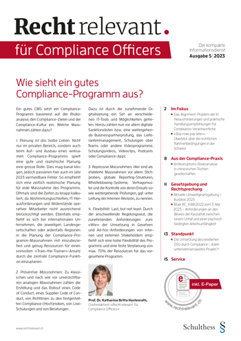 Recht relevant für Compliance Officers 5|2023